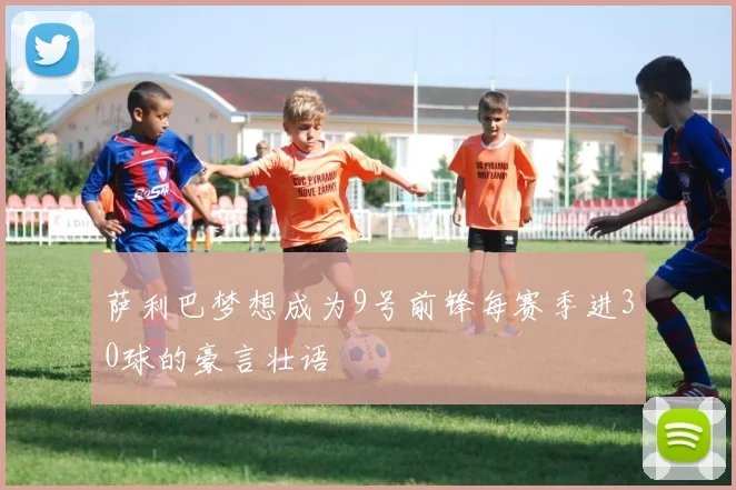 萨利巴梦想成为9号前锋每赛季进30球的豪言壮语